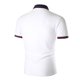 thumbnail image 2 of Gibobby Camisas Tipo Polo para Hombre Polo de piqué de algodón elástico sólido de Manga Corta Camisa de Polo para Hombre(Blanco,CH), 2 of 5