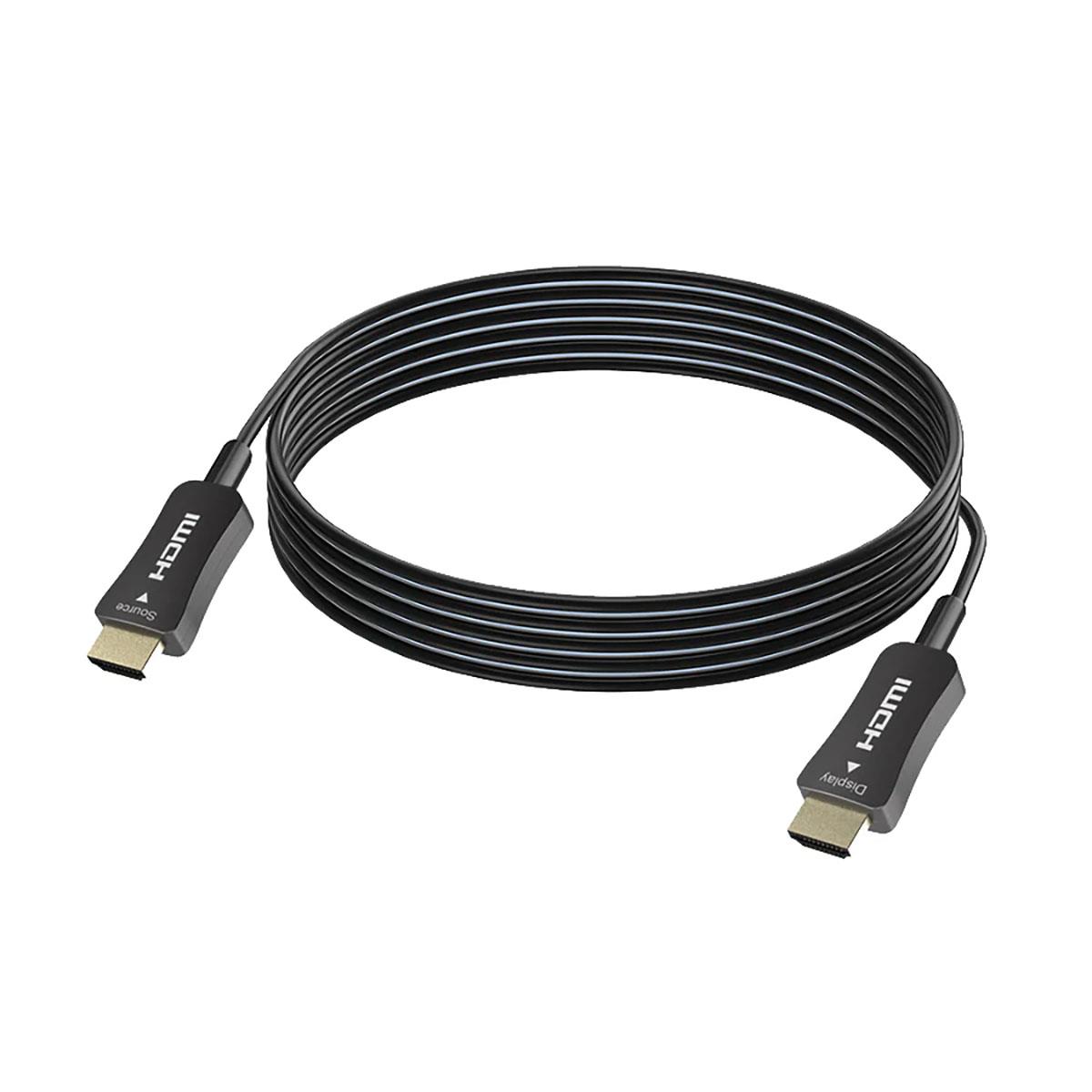 DVDO 100' 4K HDMI 2.0 Active Optical Fiber Cable, Black