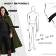 thumbnail image 3 of Disfraz medieval renacentista JPXH con capucha, unisex, 3 of 9
