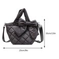 thumbnail image 3 of Bolso bandolera informal para mujer con Bolso acolchado con lazo Bolso de viaje diario para mujer, 3 of 8