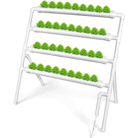 36 Holes Hydroponic Piping Site Grow Kit NFT Indoor Greenhouse Planting Box Gardening System Nursery Pot Hydroponic Rack
