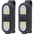 thumbnail image 1 of HUGFEGWE 2 Pack Clip on Flashlights, Running Light for Runners Rechargeable Safety Lights for Walking at Night Hands Free Flashlight Portable LED Work Light Warning Flashing Camping Hiking AZ824-5184, 1 of 7