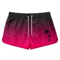 thumbnail image 4 of YANGXINX Mens Board Shorts Summer Beach Gradient Printed Drawstring Stretch Elastic Waist Swim Trunks Hawaiian Quick Dry Swimwear Bathing Suits, 4 of 4