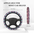 thumbnail image 3 of Rateoe Dreamy Moonlit Window Pattern Elastic Stretch Steering Wheel Cover, Universal 15 inch, Microfiber Breathable , Anti-Slip, Odorless, Easy Carry, 3 of 6