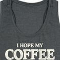 thumbnail image 3 of Instant Message - Hope My Coffee Kicks In - Women's Racerback Tank Top, 3 of 6
