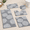 Light Grey-18"x26"+20"x32"+20"x48"+U20"x24"+Cover19"x21", variant on Hebe Bathroom Rugs Set 3 Piece Non Slip Washable Absorbent Bath Mat