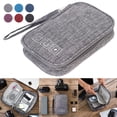 thumbnail image 1 of Muyoka Organizador de viaje Willkey, estuche de accesorios electrónicos resistente al agua con asa, regalo de viaje tecnológico portátil para hombres, bolsa de almacenamiento de cable de doble capa pa Muyoka Hogar, 1 of 2