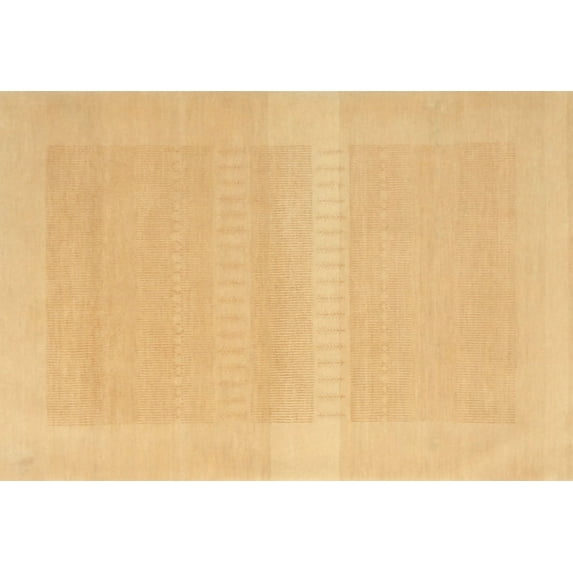 Ahgly Company Indoor Rectangle Contemporary Orange Abstract Area Rugs, 10' x 13'