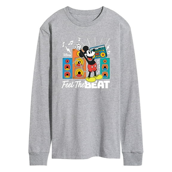 Disney - Mickey Feel The Beat - Men's Long Sleeve Graphic T-Shirt