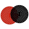 thumbnail image 1 of 2 Pcs Reusable Air Fryer Silicone Liner Non-Stick Easy Clean Air Fryer Liners Air Fryer Air Fryer Baking PadRound 9 Inches, 1 of 5