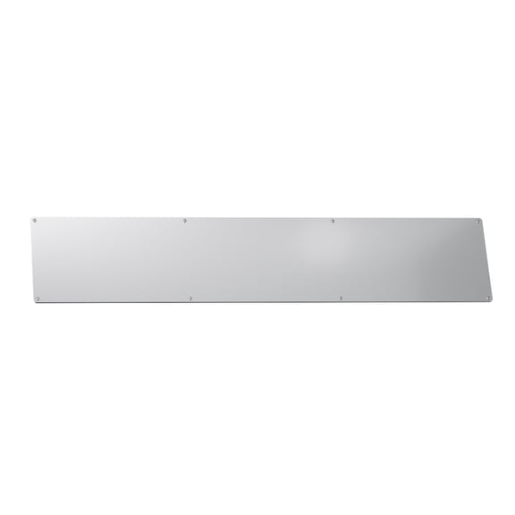 6 in. x 28 in. Stainless Steel Door Kick Plate – 22 Gauge 430 #3 Finish with Mounting Screws