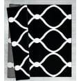thumbnail image 2 of Designer Home Swan Area Rug 2050 11570 Rodanthe Black Repeat Curves 2' 7" x  4' 2" Rectangle, 2 of 2