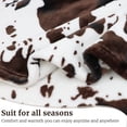 thumbnail image 5 of Cow Print Blanket Flannel Fleece Twin Size Blankets and Throws Fuzzy Lightweight Warm Cozy Black Cow Blankets Soft Microfiber Couch Sofa Throw Blanket Gift for Adults All Seasons 60" x 80", 5 of 6