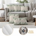 thumbnail image 5 of Green Leaf Outdoor Pillow Covers 16x16 Set of 2,Waterproof Patio Throw Pillowcase Protectors,Sage Eucalyptus Farmhouse Country Plant Decorative Pillow Shams Cushion Covers for Seat Bed Couch Sofa, 5 of 8