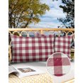 thumbnail image 3 of Rustic Country Buffalo Plaid Outdoor Pillow Covers Waterproof Throw Pillow Cover 20x12in Set of 2,Rectangle Decorative Pillowcases Cushion Case for Patio Sofa Couch,Classic Fashion Lattice, 3 of 7