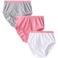 thumbnail image 2 of Hanes Girls Underwear, 3 Pack Core Cotton Brief Panties (Little Girls & Big Girls), 2 of 3