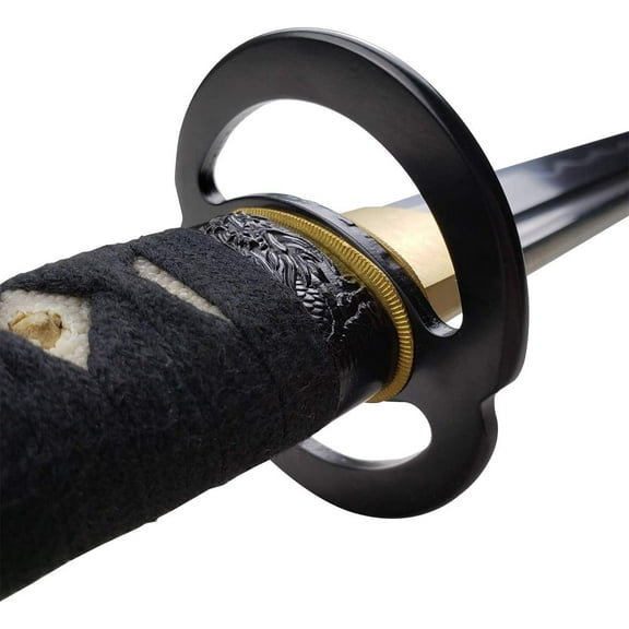 Musashi Miyamoto Hand-Forged 1060 High Carbon Steel Katana with Traditional Detailing
