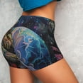 thumbnail image 4 of Naloa Rainbow Astronaut Space Landscape Biker Shorts for Women Seamless Scrunch Short Women’s Yoga Shorts for Gym Running Sport Shorts-Large, 4 of 8