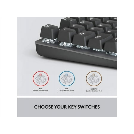 Logitech - K845 Full-size Wired Mechanical Linear Keyboard - Graphite