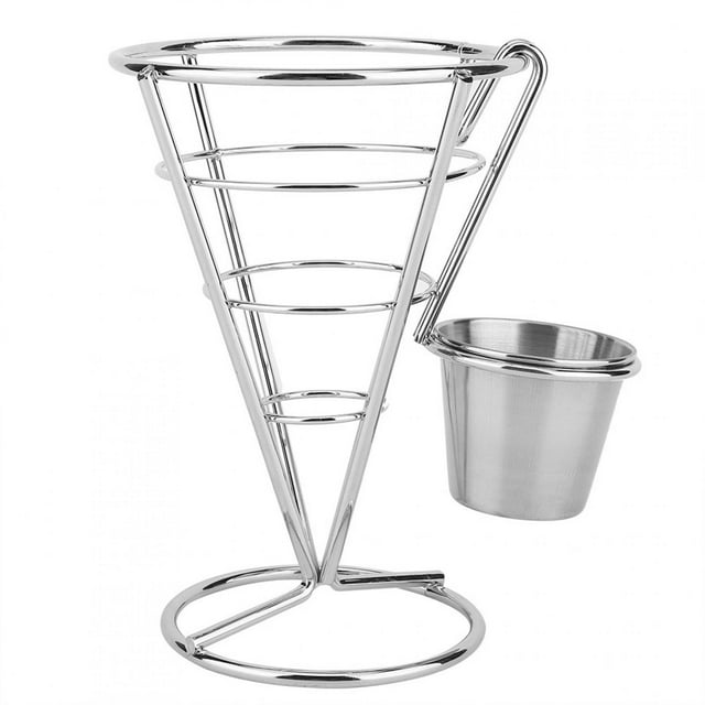 Cone Shape Food Basket, French Fries Stand, Easy To Fashionable For Cafe Kitchen Accessory Home Restaurant