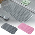 thumbnail image 2 of Lilixerw 14 x 28 Inch Bathroom Non Slip Shower Mat,Anti Slip Bath Mat with Drain Holes for Bathtub Shower Cubicle, 2 of 6