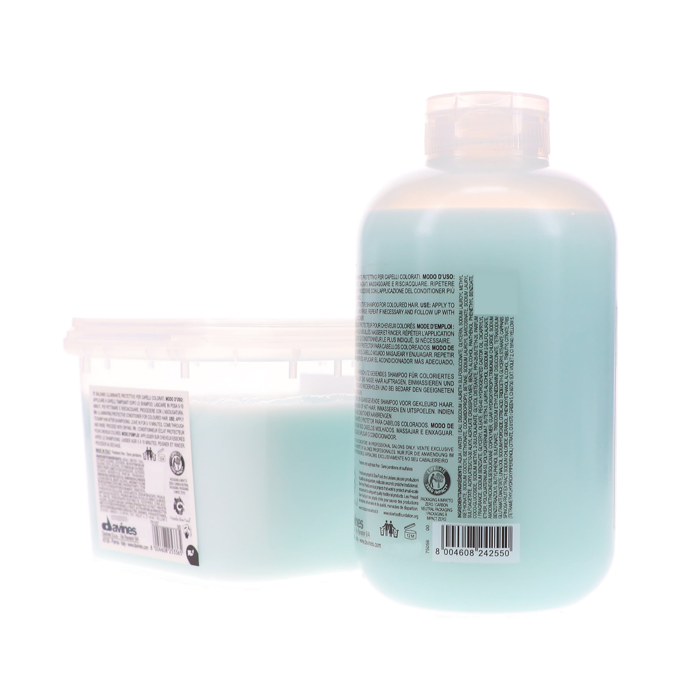 Davines MINU Illuminating Protective Shampoo 8.45 oz & Conditioner 8.45 oz Combo Pack