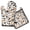 Halloween Leopard Print, variant on Halloween Leopard Print Ghosts Bats and Pumpkins Kitchen Oven Mitt and Pot Holder Sets 2 Pcs for Baking, Cooking and Grilling, Heat Resistant Up To 392 °F