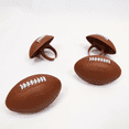 thumbnail image 3 of Assorted Cupcake/Cake Decorating Toppers, Football Helmets, Set of 12, Football Stickers, Set of 30, Football Cupcake Rings, Set of 12 - (Total 54), 3 of 5