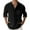 A Black, variant on Mens Shirt Turndown Collar Lightweight Button Pullover Shirt Solid Color Long Sleeve Relaxed Fit Shirt For Men Casual