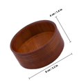 thumbnail image 2 of WEUVEB 1Pcs Shaving Cream Dish 4.9In Height Brown Color for Men, 2 of 7
