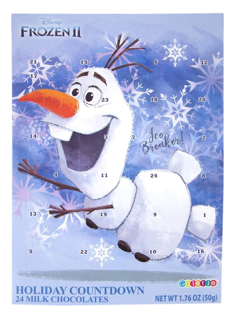 Disney Frozen 2 Milk Chocolate Candy Filled 2019 Christmas Advent Calendar 1 76 Ounce Walmart Com