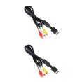 thumbnail image 3 of Sidaley 1.8M AV to RCA Audio Cable Triple Thick Controllers Wire Composite Line Copper PS2 Easy Ultra Leads Installment for TV Negro 1.8 M 2piezas, 3 of 6