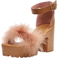thumbnail image 2 of Womens Sandals Block Heel Platform Chunky Heeled Clear Transparent String Wedges Ankle Strap Sandals for Women, 2 of 7