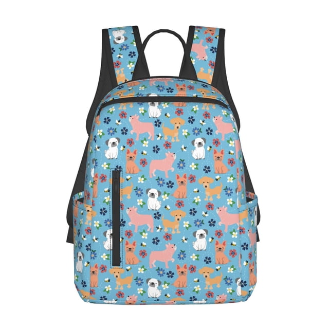 Fotbe Cute Dog Mochila Ligera para Hombres y Mujeres - Duradera y Resistente al Agua, Ideal para Escuela, Trabajo, Viajes y Uso Diario