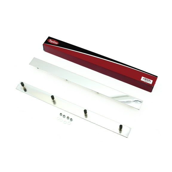 Topline Products TMUFW-152-1104 | 2" x 24" Chrome-Plated Steel Top Anti-Sail Mud Flap Weight | Industrial Strength | Rust Resistant | For Heavy Duty Trucks / Semis / Trailers (Pair)