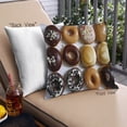 thumbnail image 1 of Ahgly Company Foods Donut Outdoor Throw Pillow, 18 inch by 18 inch, 1 of 6