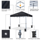 thumbnail image 4 of Renwick 12x12 Ft Instant Pop Up Canopy with One Push To Lock Setup Mechanism, Black, 4 of 9