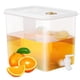 thumbnail image 1 of Dispensador de bebidas para refrigerador con grifo: Dispensador de agua de 2 galones - Contenedor de jugo de bebida a prueba de fugas - Jarra de plástico para limonada y té para fiestas, 1 of 6