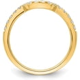 thumbnail image 2 of Solid 14K Yellow Gold Lab Grown Diamond VS/SI GH, Matching Wedding Band - Ring Size 7.0-2.1gm, 2 of 8