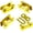 Gold, variant on 4 Pairs Bicycle Missing Link 1 Speed Chain Reusable Steel Bike Chain Link