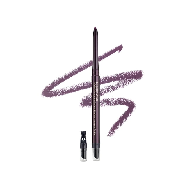 Lápiz delineador de ojos Estée Lauder Double Wear Infinite de larga duración y resistente al agua | Incluye sacapuntas incorporado, 06 Deep Plum