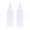 White, variant on Sexagesimo 2x 500ML Squeeze Plastic Bottles for Crafts & Glue (White)