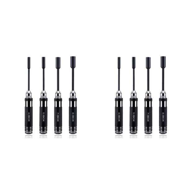 Destornilladores de tuercas hexagonales Speravity 4 unids/set acero negro