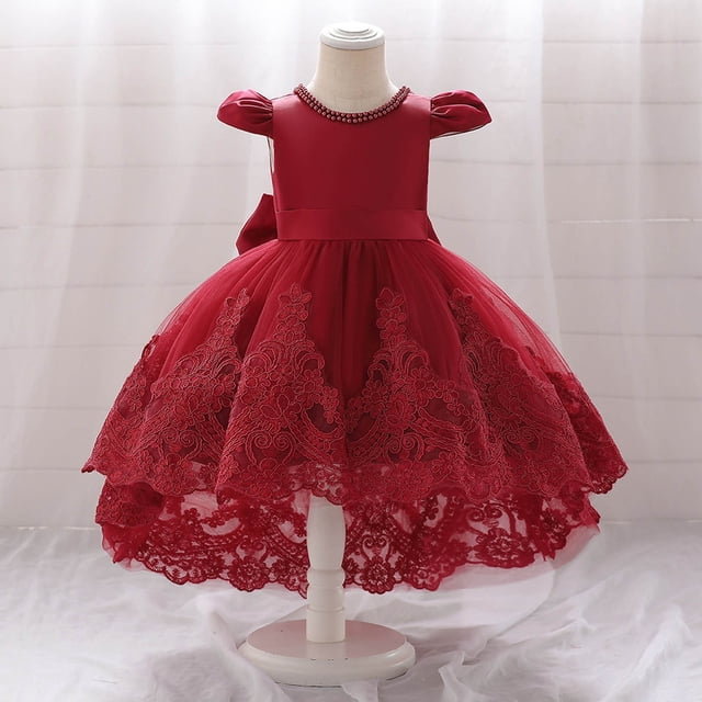 Robe Formelle pour Filles à Manches Bouffantes, Robe de Bal, Robe en Tulle, Robes pour Petite Fille, pour Filles de 4-5 Ans