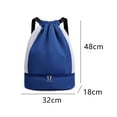 thumbnail image 2 of Drawstring Backpack Gym Bag Sackpack String Sack Pack Bags - blue, 2 of 5