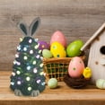 thumbnail image 6 of Lksixu Glowing Rabbit Tree Ornaments, Easter Decoration Ceramic Bunny Tree with Colorful LED Light Bulbs Battery Operated Bunny Tree Lamp Light Up Rabbit Figurine Collectione Tabletop Gifts for Kids, 6 of 7