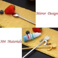 thumbnail image 5 of 6 Pcs Cat Spoon Coffee Tea Spoon Set, Stainless Steel Hanging Cup Teaspoons Mini Long Cut Crday Gift, 5 of 5
