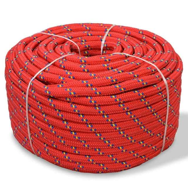 Cuerda marina VidaXL de polipropileno rojo, 10 mm de grosor, 50 m