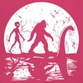 thumbnail image 3 of Alien Bigfoot Loch Ness Monster Moon T-Shirt Funny Space UFO Hunter Sasquatch Yeti Dinosaur Nerd Believe Women's Tee, 3 of 7
