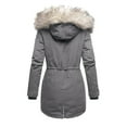 thumbnail image 3 of Women's Plus Size Winter Coat Recycled Puffer Jacket Warm Thicken Parka Overcoat with Removable Hood, 3 of 3